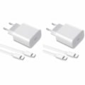 Miniatyrbild 1 av 5: 2-pack Laddare för iPhone 15 / Android 20W med USB-C till USB-C - Snabbladdare