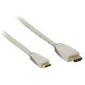 Pikkukuva 6 / 6: Bandridge High Speed HDMI-kaapeli Ethernet HDMI-Liitin - HDMI Mini 1.00 m Valkoinen