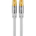 Pikkukuva 1 / 7: Goobay SAT-antennkabel (135 dB), 4x skärmad guldpläterad, F-plugg > F-plugg