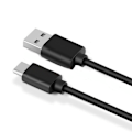 Miniatyrbillede 2 af 3: USB-C til USB A 2.0 kabel 1,5m, HI-SPEED, Sort