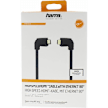 Pikkukuva 3 / 3: Hama HDMI Ethernet High Speed -kaapeli 1,5 m 90° kullattu TL