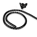 Miniatyrbillede 2 af 10: Nedis Kabel Management | Spiral ærme | 1 stk. | Maksimal tykkelse på kabel: 16 mm | PE | Sort
