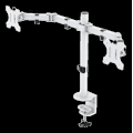 Pikkukuva 1 / 11: deltaco_gaming WHITE LINE WA86 Dual-monitor desk arm, 13-32"" monitors