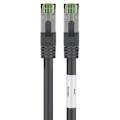 Miniatyrbillede 4 af 7: Goobay RJ45 (CAT 6A, 500 MHz) patchkabel med CAT 8.1 S/FTP råkabel, sort 99,9 % iltfri kobberleder (OFC), AWG 24, halogenfri kabelkappe (LSZH), 15 m