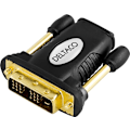 Miniatyrbillede 2 af 4: DELTACO HDMI-adapter, HDMI 19-pin hun til DVI-D Single Link han, guldp