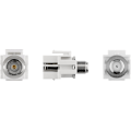 Miniatyrbillede 8 af 8: Goobay Keystone-modul SAT/antenne, planforsænket montering IEC / koaksial socket > F socket