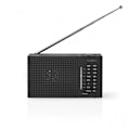 Miniatyrbillede 1 af 11: Nedis FM-radio | Bærbart design | AM / FM | Batteri | Analog | 1.5 W | Sort hvid skærm | Hovedtelefonudgang | IP20 | Sort