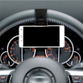 Miniatyrbillede 1 af 4: Universal mobilholder til rat, Sort