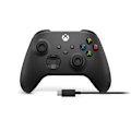 Miniatyrbild 1 av 2: Microsoft Xbox Wireless Controller + USB-C Cable Svart Spelplatta Analog / Digit