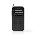 Miniatyrbillede 1 af 11: Nedis FM-radio | Bærbart design | AM / FM | Batteri | Analog | 1.5 W | Sort hvid skærm | Hovedtelefonudgang | IP20 | Aluminium / Sort