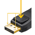 Pikkukuva 4 / 6: Goobay DisplayPort™-anslutningskabel 2.1, Displayport™ plugg > Displayport™ plugg
