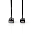 Pikkukuva 3 / 4: Nedis DisplayPort kaapeli | DisplayPort uros | HDMI™ uros | 4K@30Hz | Niklattu | 2.00 m | Pyöreä | PVC | Musta | Panta