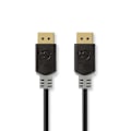 Miniatyrbillede 2 af 4: Nedis Displayport kabel | DisplayPort Han | DisplayPort Han | 8K@60Hz | Guldplateret | 3.00 m | Runde | PVC | Antracit | Box