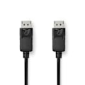 Pikkukuva 2 / 4: Nedis DisplayPort kaapeli | DisplayPort uros | DisplayPort uros | 4K@60Hz | Kullattu | 3.00 m | Pyöreä | PVC | Musta | Label