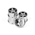 Pikkukuva 3 / 4: Q32 Super Star Wheel Set F/R Chrome18X10/18X14/ X4