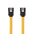 Miniatyrbillede 1 af 4: Nedis SATA kabel | 6 Gbps | SATA 7-Pin Hun | SATA 7-Pin Hun | Nikkelplateret | 0.50 m | Fladt | PVC | Gul | Box