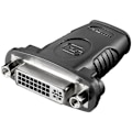 Miniatyrbild 4 av 5: Goobay HDMI™/DVI-I-adapter, förnicklad HDMI™-uttag (typ A) > DVI-I-uttaget Dual Link (24 + 5 stift)