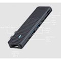 Miniatyrbild 9 av 10: Rapoo Multiport USB-C UCM-2003 7-i-2 USB-C-Adapter (MacBook)