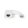 Miniatyrbillede 3 af 5: Nedis USB-netværksadapter | USB 2.0 | 100 Mbps | USB-A Han | RJ45 Hun | 0.20 m | Runde | Guldplateret / Nikkelplateret | Kobber | Hvid | Box