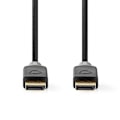 Miniatyrbillede 3 af 4: Nedis Displayport kabel | DisplayPort Han | DisplayPort Han | 8K@60Hz | Guldplateret | 3.00 m | Runde | PVC | Antracit | Box