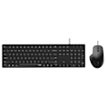 Miniatyrbillede 1 af 7: Rapoo Keyboard/Mus Sæt NX8020 Kablet Sort