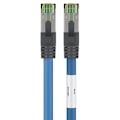 Miniatyrbild 4 av 7: Goobay RJ45 (CAT 6A, 500 MHz) patchkabel med CAT 8.1 S/FTP rå kabel, blå 99,9 % syrefri kopparledare (OFC), AWG 24, halogenfri kabelhölje (LSZH), 15 m