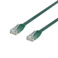 Miniatyrbillede 2 af 2: DELTACO U/UTP Cat6 patch cable, flat, 5m, 250MHz, green