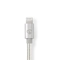 Pikkukuva 7 / 9: Nedis Lightning Sovitin | Apple Lightning 8-Pin | 3.5 mm uros | Kullattu | 1.00 m | Pyöreä | Nailon