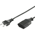 Miniatyrbild 1 av 3: DELTACO ojordad apparatkab, rak CEE 7/16 - rak IEC 60906-1 Class 0, 2m