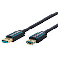 Miniatyrbild 1 av 8: ClickTronic Förlängningskabel USB-A Premiumkabel | USB A hane  USB A hona | 1,8 m | 5 Gbit/s