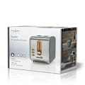 Miniatyrbillede 5 af 10: Nedis Brødrister | Soft Touch-serie | 2 Brødskiver | 2 Pladser | Niveau: 6 | Optøningsfunktion | Grå