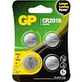 Miniatyrbillede 2 af 3: GP Knapcelle Lithium CR2016, 4-pak
