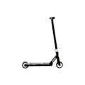 Miniatyrbillede 5 af 11: MV SPORT Urban stunt løbehjul sort/hvid