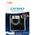 Miniatyrbillede 2 af 2: DYMO D1, markeringstape i nylon, 12 mm, sort tekst på hvid tape, 3,5