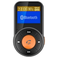 Miniatyrbillede 4 af 4: BT76 FM-sender med Dual USB-oplader QC3.0+2.4A, Sort