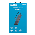 Miniatyrbild 8 av 8: Rapoo Multiport USB-C UCM-2002 6-i-1 USB-C-Adapter