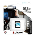 Pikkukuva 3 / 3: Kingston 512GB SDXC Canvas Go Plus 170R C10 UHS-I U3 V30