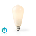 Pikkukuva 1 / 9: Nedis SmartLife LED Filamenttilamppu | Wi-Fi | E27 | 500 lm | 5 W | Lämmin Valkoinen | 2700 K | Lasi | Android™ / IOS | ST64 | 1 kpl