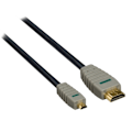 Pikkukuva 6 / 6: Bandridge High Speed HDMI-kaapeli Ethernet HDMI-Liitin - HDMI Micro Uros 2.00 m Sininen