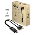 Miniatyrbillede 2 af 2: CLUB3D HDMI 2.0 TO DISPLAYPORT 1.2 4K60HZ HDR M/F ACTIVE ADAPTER Svart