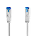 Pikkukuva 2 / 5: Nedis CAT6a verkkokaapeli | S/FTP | RJ45 uros | RJ45 uros | 5.00 m | Snagless | Pyöreä | LSZH | Valkoinen | Label