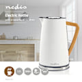 Miniatyrbillede 9 af 11: Nedis Elkedel | 1.7 l | Soft-Touch | Hvid | Drejelig 360 grader | Skjult varmeelement | Strix®-controller | Beskyttelse mod kogetørring