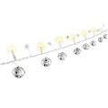 Pikkukuva 2 / 5: Goobay 10 LED-lampor "Klockor" med timerfunktion, varmvit (3000 K), batteridriven