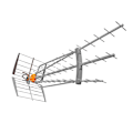 Miniatyrbillede 2 af 2: TELEVES Antenna DAT Boss LR UHF K21-48 LTE700