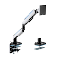 Pikkukuva 1 / 10: LogiLink Gaming-monitorarm 17-32 med belysning  Svart/Vit