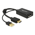 Pikkukuva 2 / 2: DeLOCK HDMI - DisplayPort-sovitin, 4K, HDMI uros, DP naaras, musta