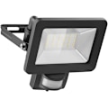 Pikkukuva 2 / 9: Goobay LED-strålkastare för utomhusbruk, 30 W, med rörelsedetektor med 2550 lm, neutralt vitt ljus (4000 K), PIR-sensor med ON/OFF-funktion och M16 ka