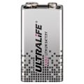 Miniatyrbillede 1 af 2: Ultralife 6F22 /9 V Block((U9VL-J-P) batteri, 1 stk. blister lithium batteri, 9 V
