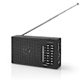 Miniatyrbillede 7 af 11: Nedis FM-radio | Bærbart design | AM / FM | Batteri | Analog | 1.5 W | Sort hvid skærm | Hovedtelefonudgang | IP20 | Sort