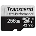 Miniatyrbillede 1 af 5: Transcend microSDXC 340S 256GB U3 A2 V30 (R160/W125)